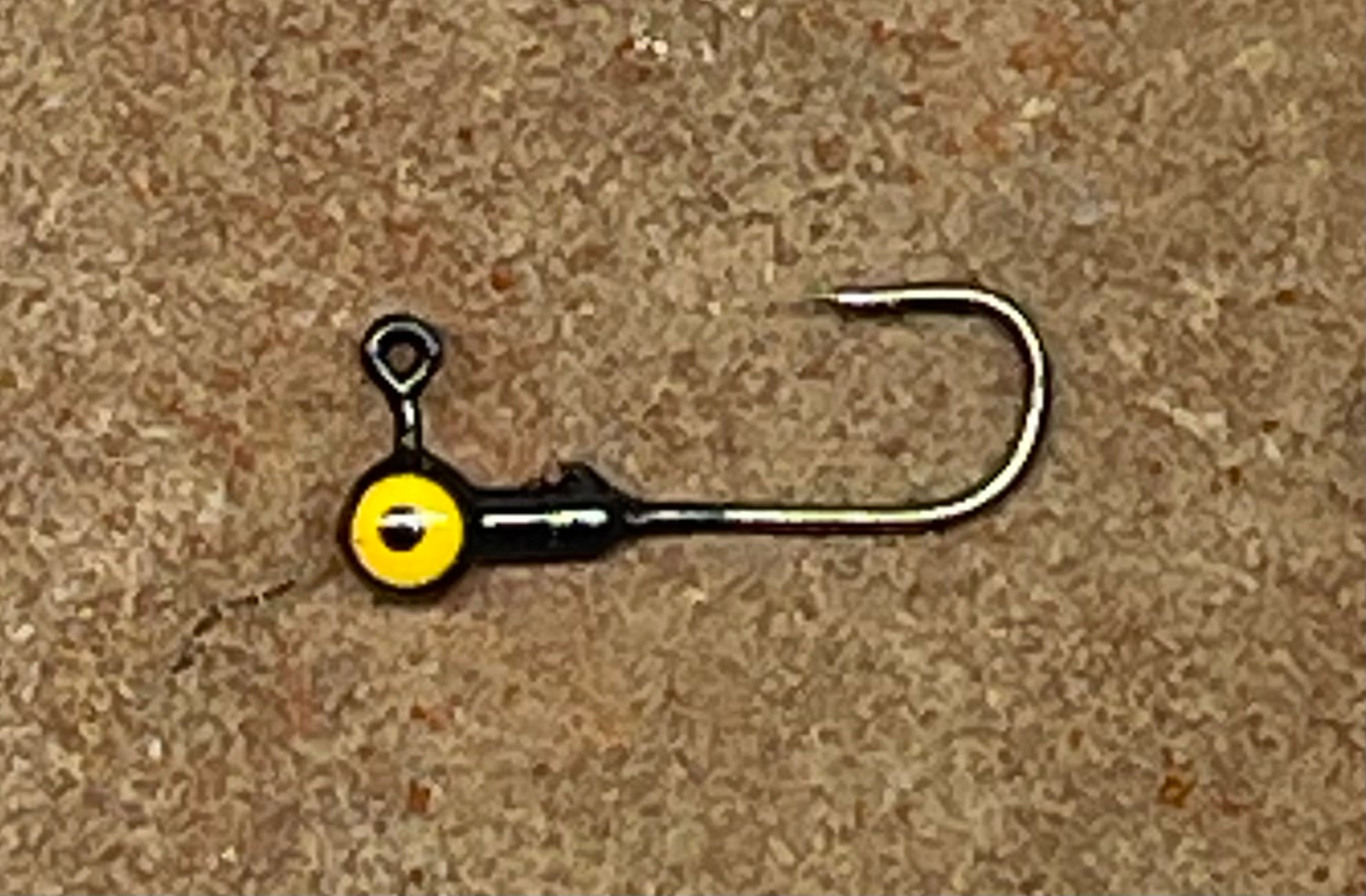 crappie fish hooks 1/32 Ounce Crappie Jig Hooks -10 PK Black